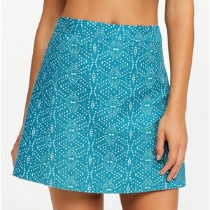 RipSkirt Hawaii Coverup Ocean Wrap‎ Skirt Size Medium Teal Geometric Pool Swim